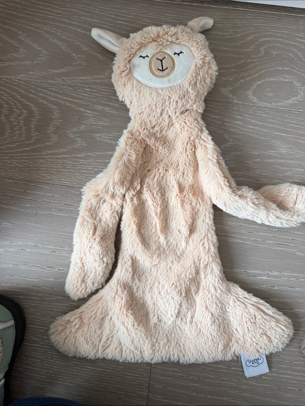 Plush Llama Lovey Security Blanket - Cream